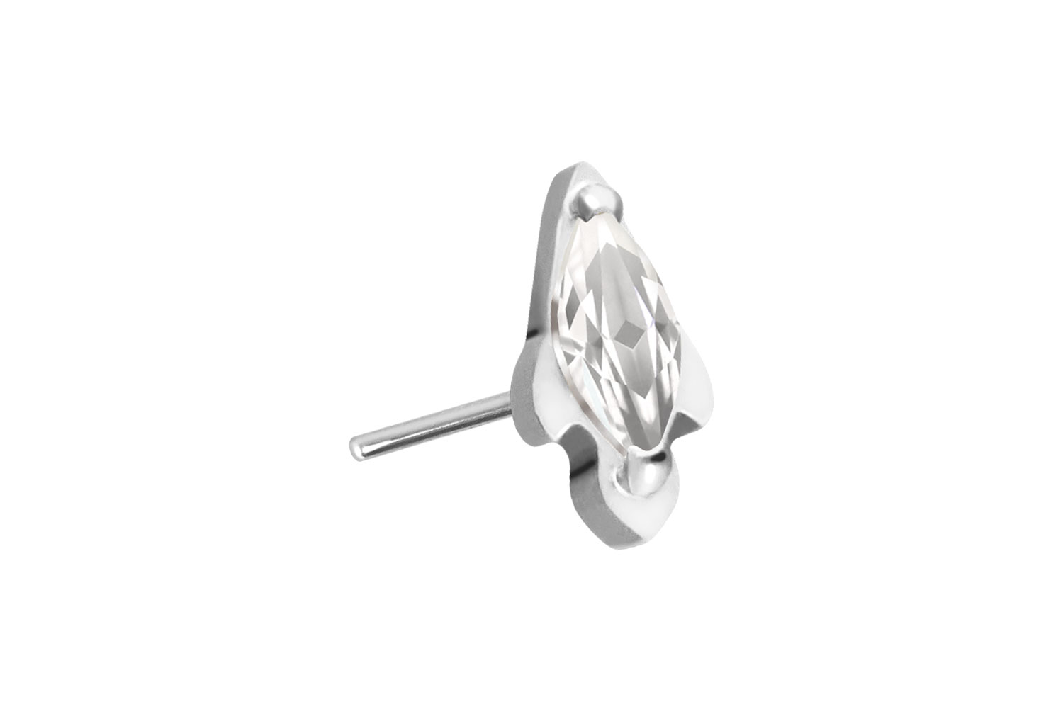 Titan Aufsatz mit Push Pin KRISTALLRAKETE von Piercingline